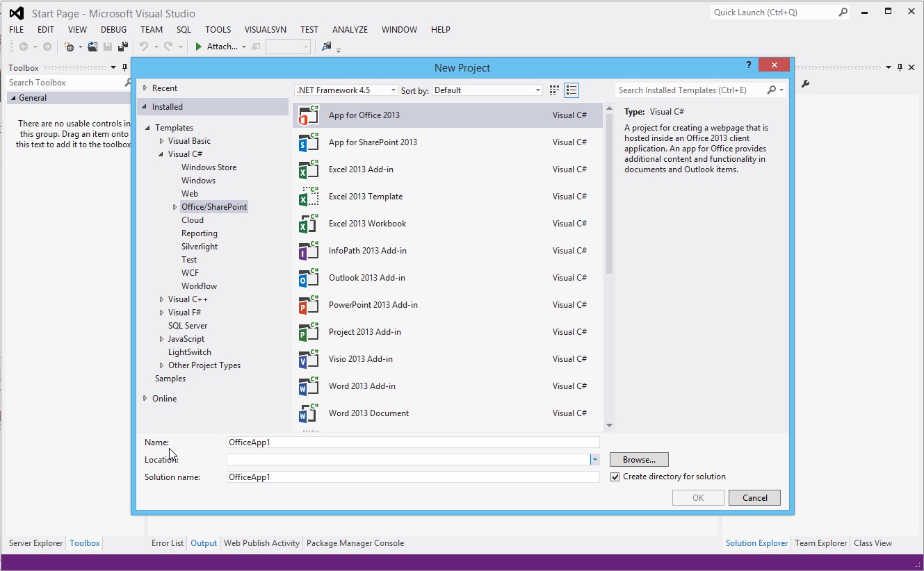 Office i Visual Studio